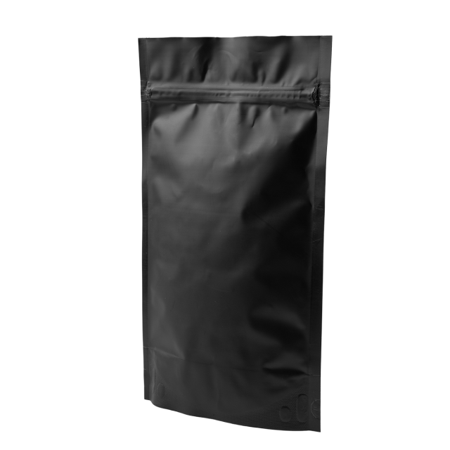 Plic Doypack 250 gr - pap+al160X270 negru mat 20 buc.